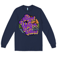 Navy bad witch vibes Long Sleeve Tee - JahusDesignShop
