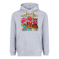 Heather Grey relax were all crazy its not a competition Heavyweight Hoodie - NancyCooperArtShop