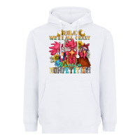 White relax were all crazy its not a competition Heavyweight Hoodie - NancyCooperArtShop