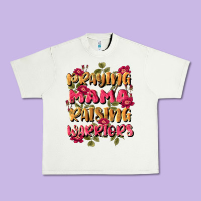 Praying Mama Raising Warriors Urban Heavy Tee Designed By Jahusdesignshop