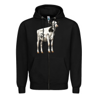 Black Holstein Heifer Zipper Hoodie - LillyAllenDesigns