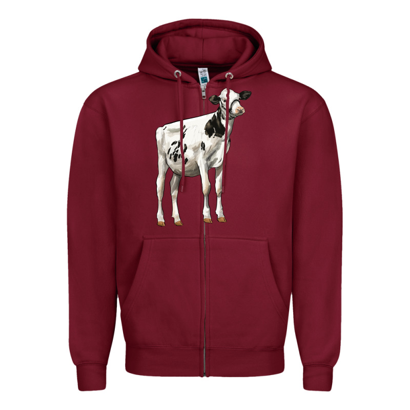 Holstein Heifer Zipper Hoodie by LillyAllenDesigns | Teevron