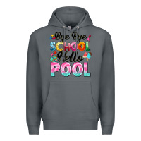 Rock bye bye school hello pool Premium Hoodie - BarkalooDesign