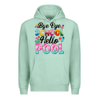 Seafoam bye bye school hello pool Premium Hoodie - BarkalooDesign
