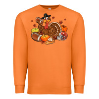 Carrot football turkey thanksgiving Premium Sweatshirt - MaliasSmallBusiness