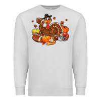 Dove Grey football turkey thanksgiving Premium Sweatshirt - MaliasSmallBusiness