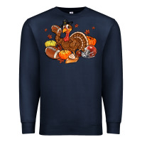 Navy football turkey thanksgiving Premium Sweatshirt - MaliasSmallBusiness