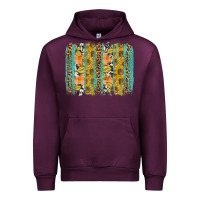 Mauve Wine Fall sunflower brushstrokes Urban Hoodie - NancyCooperArtShop