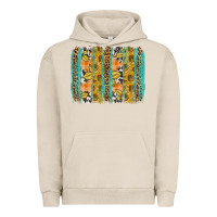 Pigment French Oak Fall sunflower brushstrokes Urban Hoodie - NancyCooperArtShop