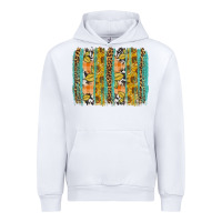 White Fall sunflower brushstrokes Urban Hoodie - NancyCooperArtShop