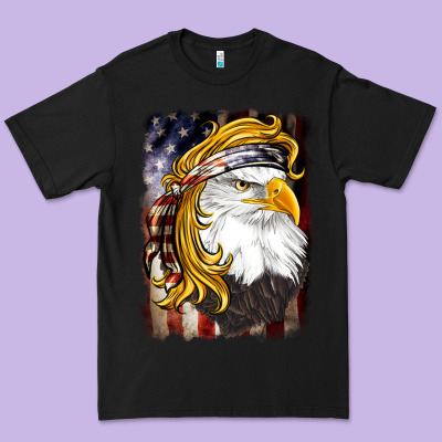 American Mullet   Eagle Premium Tee Designed By Barkaloodesign
