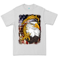 Dove Grey american mullet   eagle Premium Tee - BarkalooDesign