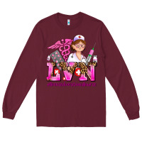 Burgundy lvn licensed vocational nurse Long Sleeve Tee - AdoDesignShop