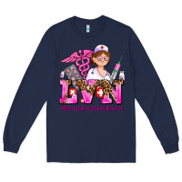 Navy lvn licensed vocational nurse Long Sleeve Tee - AdoDesignShop