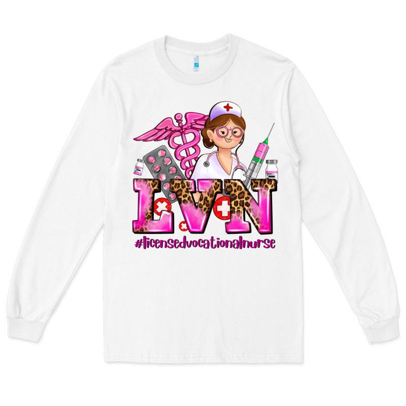 Lvn Licensed Vocational Nurse Long Sleeve Tee by AdoDesignShop | Teevron