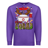 Purple nurse squad Premium Sweatshirt - MaliasSmallBusiness