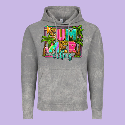 Summer Vibes Vintage Hoodie Designed By Zillion Design Studio