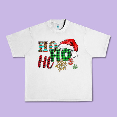 Ho Ho Ho Christmas Urban Heavy Tee Designed By Barkaloodesign