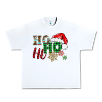 White ho ho ho christmas Urban Heavy Tee - BarkalooDesign