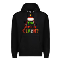 Black you serious clark christmas tree Premium Hoodie - Jasminsmagicworld