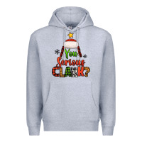 Heather Grey you serious clark christmas tree Premium Hoodie - Jasminsmagicworld