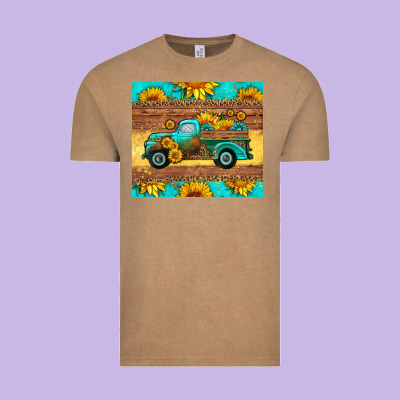 Farm Truck Tumbler Vintage Tee Designed By Hra Design Shop