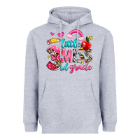 Heather Grey little miss third grade Heavyweight Hoodie - NancyCooperArtShop