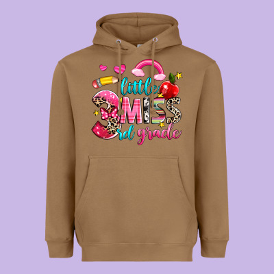 Little Miss Third Grade Heavyweight Hoodie Designed By Nancycooperartshop