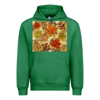 Emerald Fall leaves Urban Hoodie - NancyCooperArtShop