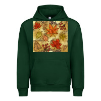 Foreset Green Fall leaves Urban Hoodie - NancyCooperArtShop