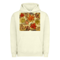 Pigment Pistachio Fall leaves Urban Hoodie - NancyCooperArtShop