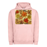 Pigment Salmon Fall leaves Urban Hoodie - NancyCooperArtShop