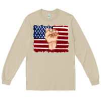 Mushroom american flag with hand Long Sleeve Tee - Artiststas