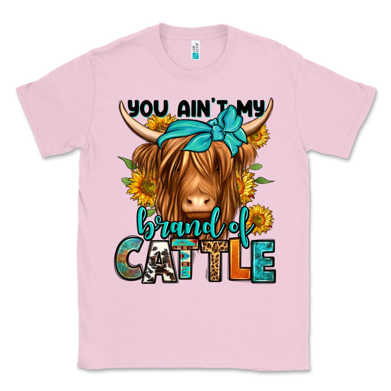 You Ain't My Brand Of Cattle Longhaired Cow Classic Tee by Jasminsmagicworld | Teevron