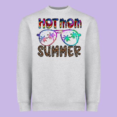 Hot Mom Summer Heavyweight Sweatshirt Designed By Cowhidedigitalart