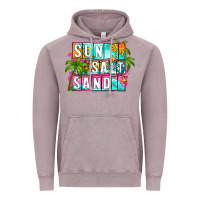 Vintage Zinc sun salt sand summer Vintage Hoodie - Zillion Design Studio