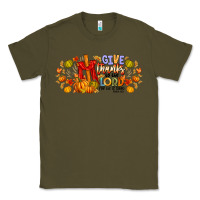 Army Green give thanks to the lord for he is good Classic Tee - CowhideDigitalArt