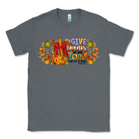 Charcoal Heather give thanks to the lord for he is good Classic Tee - CowhideDigitalArt