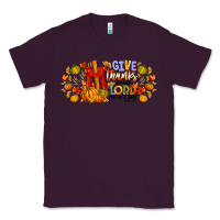 Plum give thanks to the lord for he is good Classic Tee - CowhideDigitalArt