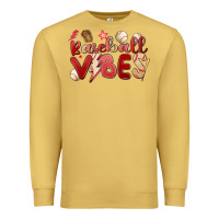 Antique Gold baseball vibes Premium Sweatshirt - MaliasSmallBusiness