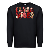 Black baseball vibes Premium Sweatshirt - MaliasSmallBusiness