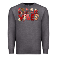Charcoal Heather baseball vibes Premium Sweatshirt - MaliasSmallBusiness
