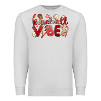 Dove Grey baseball vibes Premium Sweatshirt - MaliasSmallBusiness