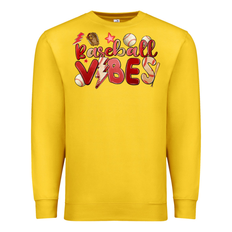 Baseball Vibes Premium Sweatshirt by MaliasSmallBusiness | Teevron