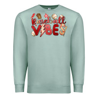 Seafoam baseball vibes Premium Sweatshirt - MaliasSmallBusiness