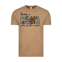 Vintage Coffee being mama makes my life complate Vintage Tee - CowhideDigitalArt