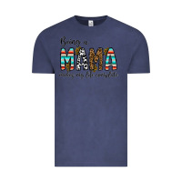 Vintage Denim being mama makes my life complate Vintage Tee - CowhideDigitalArt