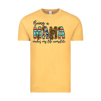 Vintage Mustard being mama makes my life complate Vintage Tee - CowhideDigitalArt