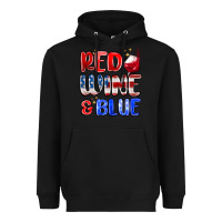 Black red wine and blue Heavyweight Hoodie - MaliasSmallBusiness