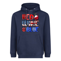Navy red wine and blue Heavyweight Hoodie - MaliasSmallBusiness